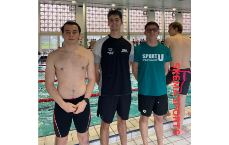 Trois étudiants de SKEMA Lille brillent aux Championnats des Hauts-de-France  de natation