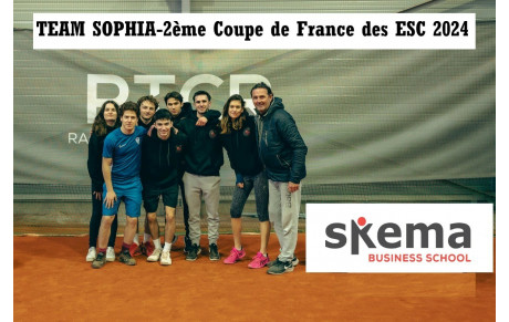 SKEMA : Vice-champions Tennis - Coupe de France des ESC 