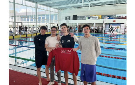 SKEMA Lille au championnat de France de natation à Caen ! 